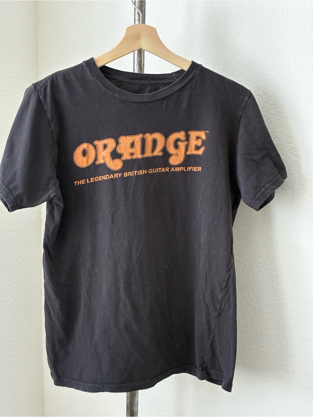 Orange Amplifier T Shirt Short Sleeve sz M Grunge Music Indie Sleaze Cotton Amp